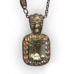 Mariana Necklace Pendant Gorgeous Golden Shadow Austrian Crystals My Treasures Coll. - Image 3