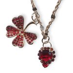 Mariana Necklace Pendant Lady In Red Coll. Gorgeous Siam Austrian Crystals - Image 2
