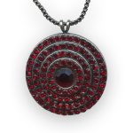Necklace Pendant By Mariana Woman Timeless Siam Swarovski Crystals - Image 2