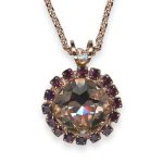 Mariana Necklace Pendant Wildberry/ Misty Coll. Lovely Vintage Rose & Amethyst Austrian Crystals - Image 3