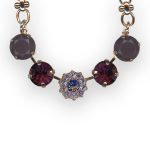 Mariana Necklace Pendant Beautiful Grey Opal, Amethyst, Tanzanite, & Violet Austrian Crystals Wildberry/Misty Coll. - Image 2