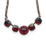 Mariana Necklace Pendant Lady In Red Coll. Sophisticated Ruby, Siam, & Burgundy Austrian Crystals - Image 3