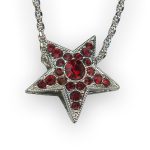 Mariana Necklace Pendant Star Encrusted Siam Austrian Crystals Primrose Cocktail Hour Coll. - Image 3