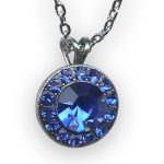 Necklace Pendant By Mariana Woman Gorgeous Sapphire Swarovski Crystals - Image 3