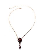 Necklace Pendant By Mariana Woman Faceted Ruby and Siam Swarovski Crystals-RG - Image 3