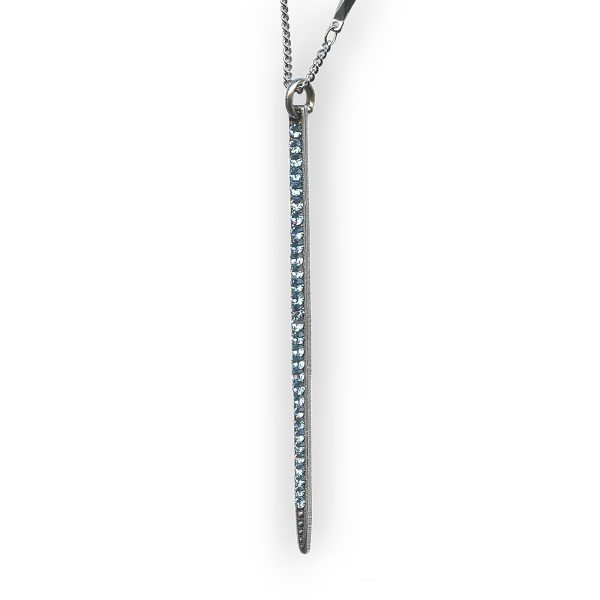 Mariana Necklace Pendant Fashionable Aquamarine Austrian Crystals My Treasures Coll.