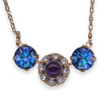 Necklace Pendant By Mariana Misty Coll. Amethyst Mineral and Velvet Swarovski Crystals - Image 2