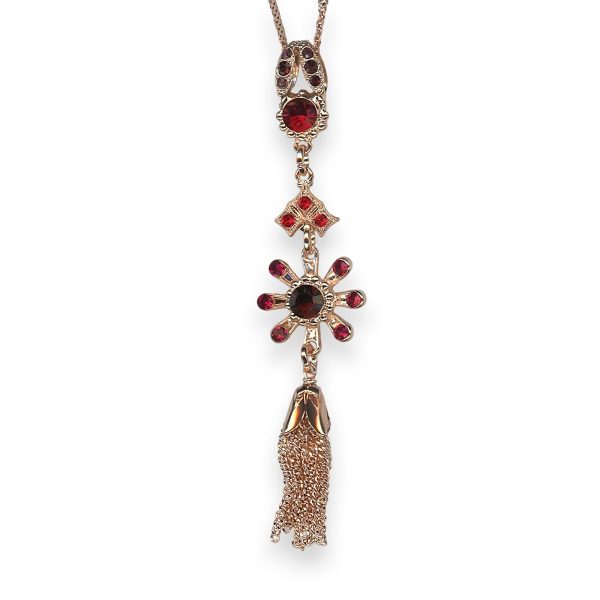Mariana Necklace Pendant Lady In Red Coll. Adorable Siam, Ruby, & Burgundy Austrian Crystals