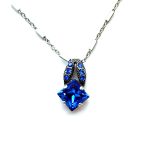 Necklace Pendant By Mariana Woman Exquisite Sapphire Swarovski Crystals