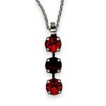 Mariana Necklace Pendant Lady In Red Coll. Alluring Ruby & Burgundy Austrian Crystals - Image 2