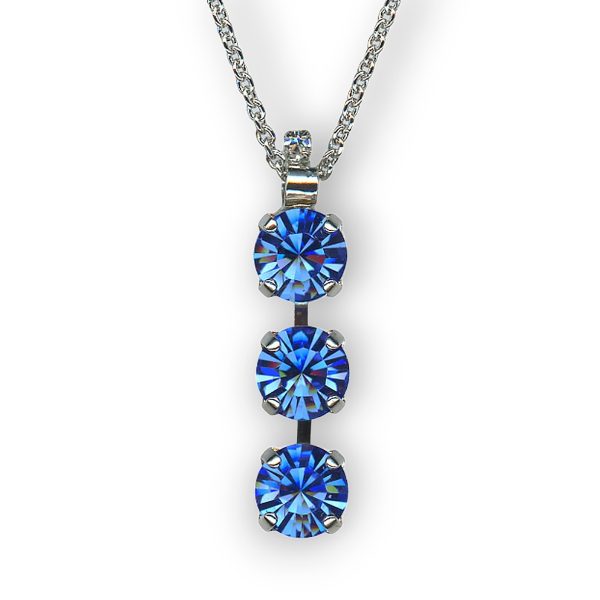 Mariana Necklace Pendant Exquisite Sapphire Austrian Crystals My Treasures Coll.