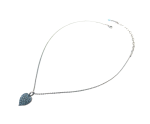 Necklace Pendant By Mariana My Treasures Coll. Heart Encrusted Aquamarine Austrian Crystals - Image 3