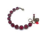 Bracelet By Mariana Woman Stunning Siam Swarovski Crystals English Gold Plated - Image 3
