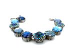 Bracelet By Mariana Abalone Mineral and Montana Blue Swarovski Crystals - Image 3