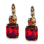Mariana Earrings Sorbet Delight Coll. Sassy Siam & Orange Austrian Crystals