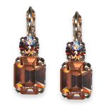 Mariana Earrings My Treasures Coll. Timeless Apricot & Blush Rose Austrian Crystals - Image 3