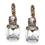 Mariana Earrings My Treasures Coll. Classy Vintage Rose & Clear Austrian Crystals - Image 2