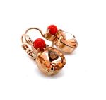 Earrings By Mariana Flame Coll. Beautiful Peach & Coral Swarovski Crystals - Image 3