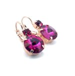 Earrings By Mariana Firefly Coll. Gorgeous Fuchsia & Red Austrian Crystals - Image 2