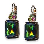 Mariana Earrings Tutti Frutti Coll. Shimmering Vitral Medium, Peridot, & Lt Rose Austrian Crystals - Image 3