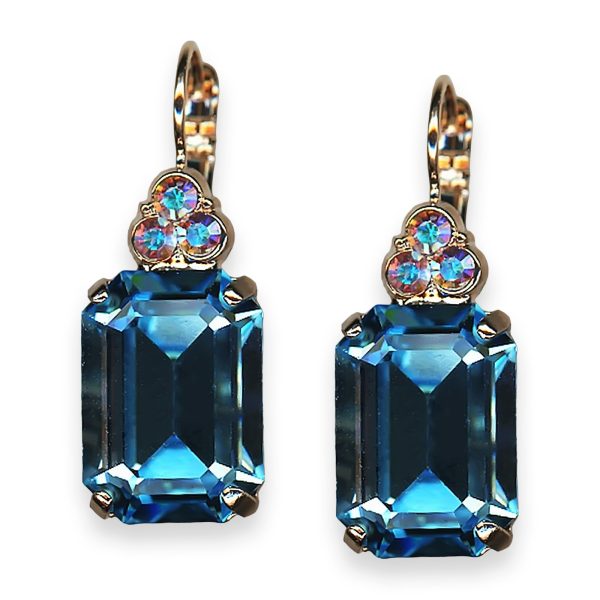 Earrings By Mariana Woman Charming Light Sapphire and AB Swarovski Crystals