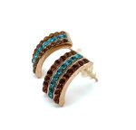 Earrings By Mariana My Treasures Coll. Gorgeous Topaz and Blue Zircon Swarovski Crystals - Image 2