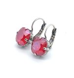 Earrings By Mariana My Treasures Coll. Sophisticated Royal Red Swarovski Crystals - Image 2