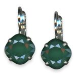 Mariana Earrings My Treasures Coll. Gorgeous Royal Green Austrian Crystals - Image 3
