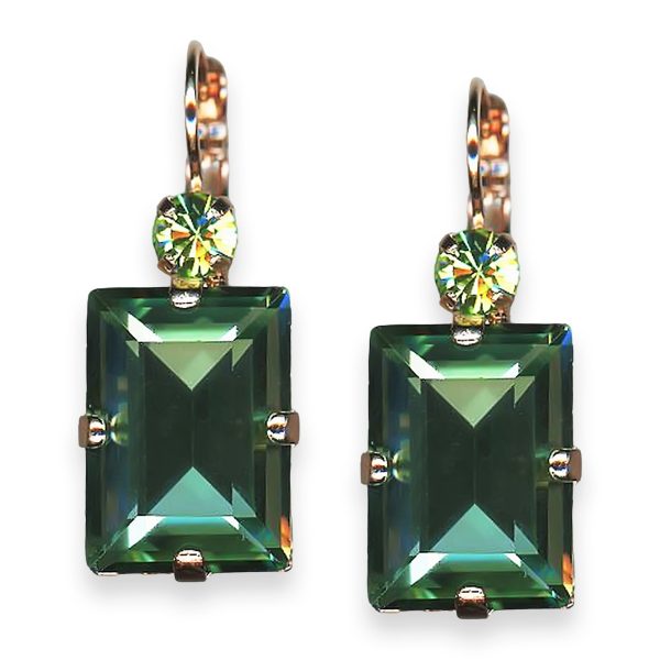 Mariana Earrings My Treasures Coll. Charming Erinite & Peridot Austrian Crystals