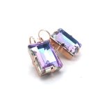 Earrings By Mariana Woman Beautiful Emerald-cut Vitral Light Swarovski Crystals - Image 2