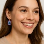 Earrings By Mariana Woman Beautiful Emerald-cut Vitral Light Swarovski Crystals - Image 3