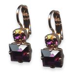 Earrings By Mariana Woman Alluring Amethyst Swarovski Crystals