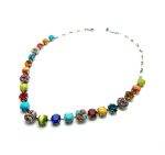Mariana Necklace Fantasy Nirvana Coll. Multi Color Austrian Crystals & Flower Elements - Image 2