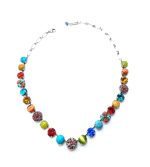 Mariana Necklace Fantasy Nirvana Coll. Multi Color Austrian Crystals & Flower Elements