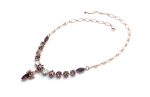 Necklace By Mariana Bohemian Rhapsody Coll. Amethyst and Rose Swarovski Crystals - Image 3