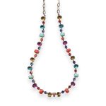 Necklace by Mariana Fantasy Coll. Beautiful Turq, Coral, Yellow, Siam, Fuchsia, Teal, & Sapphire Austrian Crystals