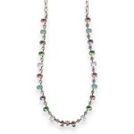 Necklace by Mariana Pina Colada Coll. Simply Elegant Lt Rose, Clear, Pacific Opal, & Chrysolite Austrian Crystals - Image 2