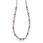 Necklace by Mariana My Treasures Coll. Lovely Lt Rose, Chrysolite, & Rose Opal Austrian Crystals - Image 2