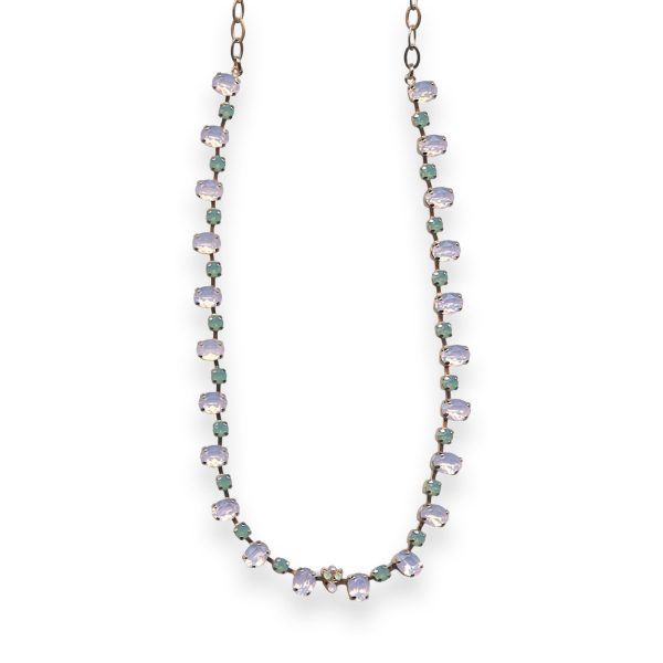 Necklace by Mariana Morning Glory Coll. Charming Pacific Opal & Rose Opal Austrian Crystals