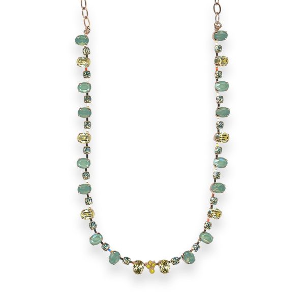 Necklace by Mariana Blondie Coll. Charming Mint Green, Jonquil, & Chrysolite Austrian Crystals
