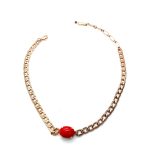 Necklace By Mariana My Treasures Coll. Stunning Red Coral Swarovski Crystals