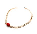 Necklace By Mariana My Treasures Coll. Stunning Red Coral Swarovski Crystals - Image 2