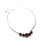Necklace Pendant By Mariana Woman Elegant Red and Fuchsia Swarovski Crystals - Image 3