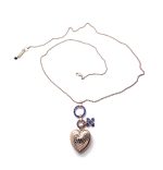 Necklace Pendant By Mariana Woman Heart Shape Sapphire and Tanzanite Swarovski Crystals - Image 2