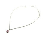 Necklace Pendant By Mariana My Treasures Coll. Dainty Floral in Rose Opal Swarovski Crystals - Image 3
