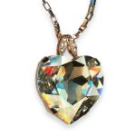 Necklace Pendant By Mariana My Treasures Coll. Heart Shape Lt. Amethyst Swarovski Crystals - Image 3