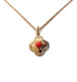 Necklace Pendant By Mariana My Treasures Coll. Simply Elegant Coral Swarovski Crystals