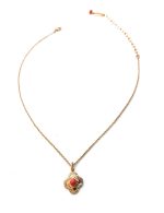 Necklace Pendant By Mariana My Treasures Coll. Simply Elegant Coral Swarovski Crystals - Image 3