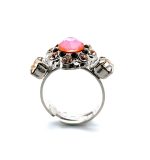 Ring By Mariana Magic Coll. Lovely Sun Kissed Flame, Jet, & Lt Peach Swarovski Crystals - Image 3