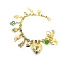 Bracelet By Mariana Woman Beautiful Locket and Heart Shape Pacific Opal Swarovski Crystals - Image 3
